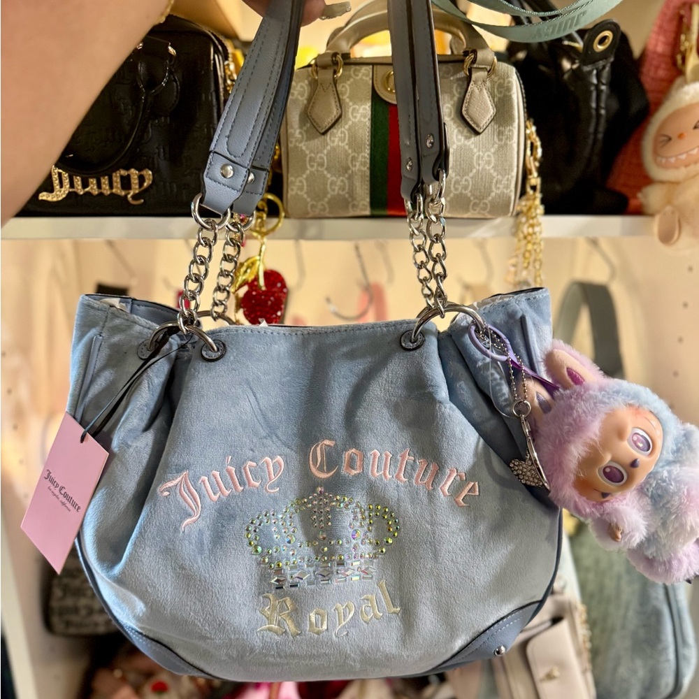 Juicy Couture Kingdom Blue Tote Bag